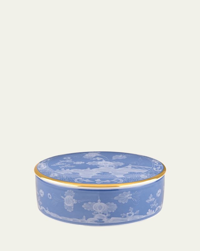 Oriente Italiano Pervinca Round Trinket Box with Cover